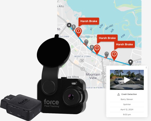 Force Fleet Tracking dashcam and software